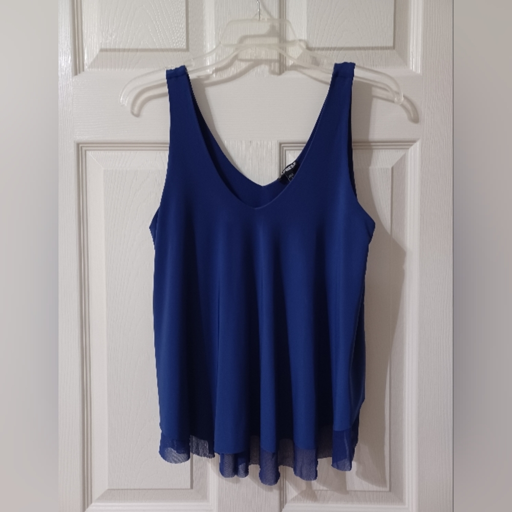 Royal blue express top